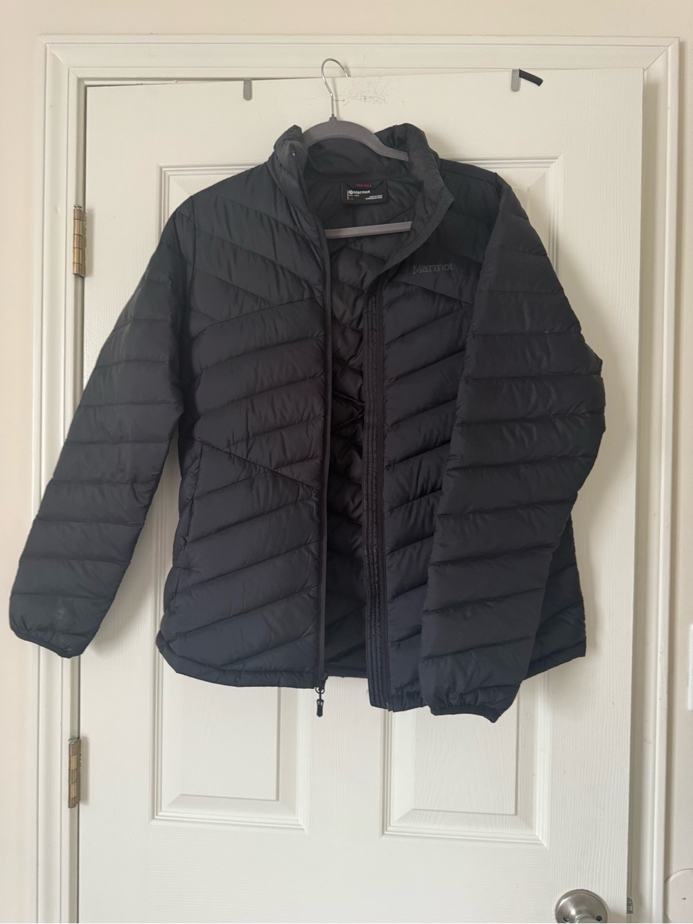 Marmot  Black Packable Down Jacket 700 fill - pertex quantum - Sz L - never worn